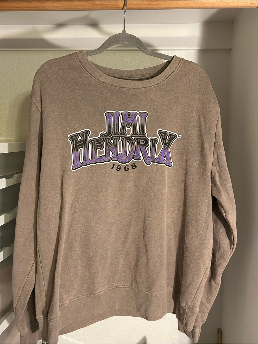 Jimi Hendrix Vintage Brown Crewneck Sweatshirt